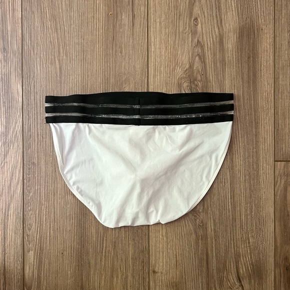Sauvage I See-Thru Waistband Sports Brief in White (Small) - Picture 2 of 5